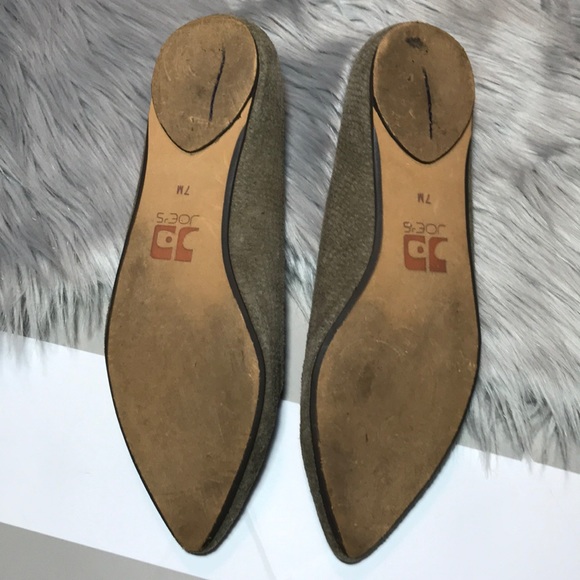 Joes jeans leather point toe ballerina flats 7 M - Picture 6 of 8